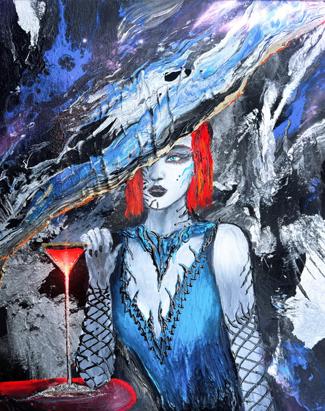Margarita's art - Canvas Print - Cheers to the Universe - Signed