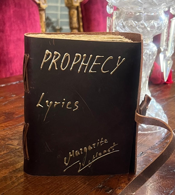 Prophecy  Lyric Leather Journal - Hand written by Margarita Monet
