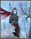 Winter Warrior 12x16 Canvas Print Margarita's Art