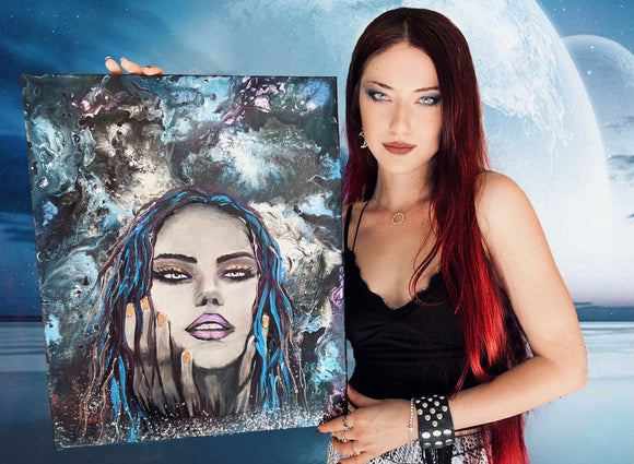 Winter Warrior 12x16 Canvas Print Margarita's Art – Edge Of Paradise Store